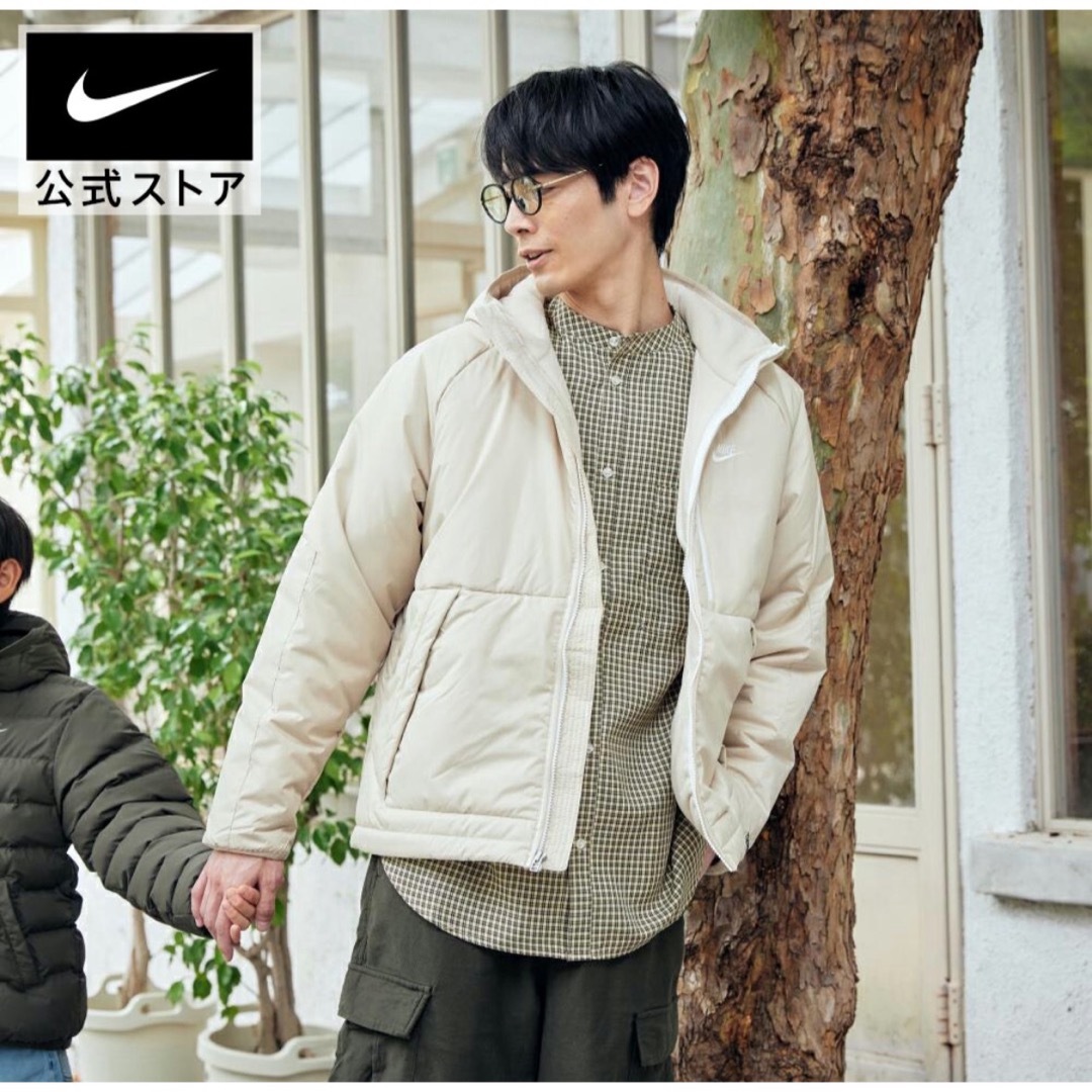 NIKE - 定価17710円☆NIKE☆中綿ジャケット☆ベージュ☆XLサイズ NIKE - 定価17710円☆NIKE☆中綿ジャケット☆ベージュ☆XLサイズ