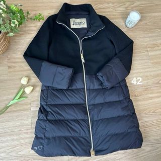 HERNO - 新品同ヘルノ ロングコート エコファー キャメル sz44の HERNO - 新品同ヘルノ ロングコート エコファー キャメル sz44の