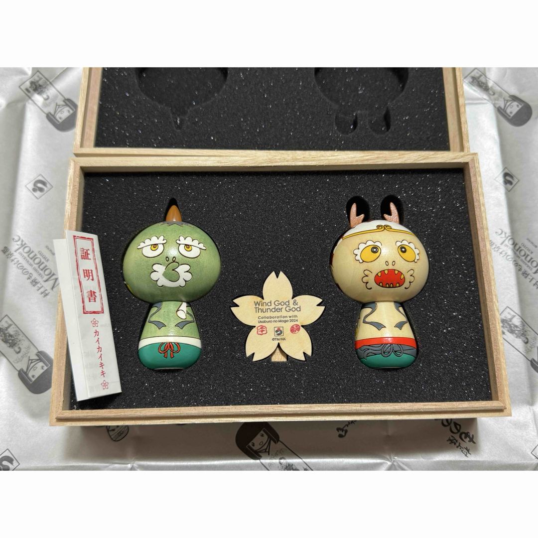 村上隆 もののけ京都 卯三郎の孫コラボ 風神雷神 こけし(村上隆 村上隆 もののけ京都 卯三郎の孫コラボ 風神雷神 こけし(村上隆