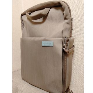 エレコムバッグ  リュック オフトコ 2way 撥水加工 ラテブラウン(リュック/バックパック)