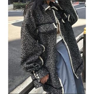 Ameri VINTAGE - AmeriVINTAGE ADORABLE SHAGGY CHECK COATの Ameri VINTAGE - AmeriVINTAGE ADORABLE SHAGGY CHECK COATの