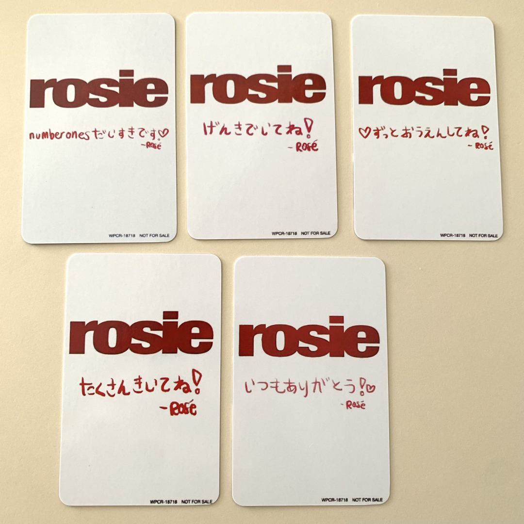 BLACKPINK - BLACKPINK ロゼ rosie ロージー 日本盤特典トレカ BLACKPINK - BLACKPINK ロゼ rosie ロージー 日本盤特典トレカ