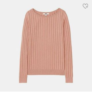 ユニクロ(UNIQLO)の専用☆大人気完売 ワイドリブニット 新色ピンク(ニット/セーター)