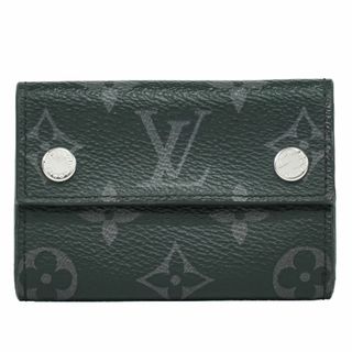 ルイヴィトン(LOUIS VUITTON)の本物 ルイヴィトン LOUIS VUITTON LV ディスカバリー モノグラム エクリプス 折財布 ブラック グレー M67630 ビトン 財布 ウォレット 中古(折り財布)