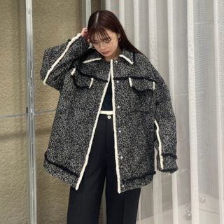 Ameri VINTAGE - AmeriVINTAGE ADORABLE SHAGGY CHECK COATの Ameri VINTAGE - AmeriVINTAGE ADORABLE SHAGGY CHECK COATの