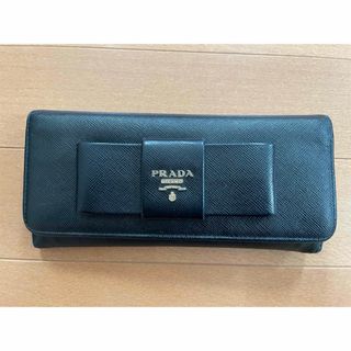 PRADA - 超美品 プラダ サフィアーノ メタル 二つ折り長財布 PRADA - 超美品 プラダ サフィアーノ メタル 二つ折り長財布