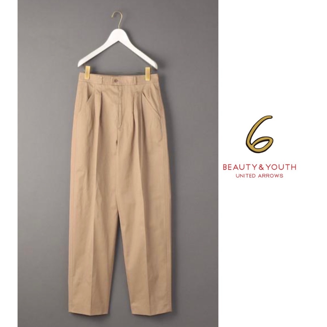 6 (ROKU) - 6 roku BEAUTY&YOUTH タックパンツ TUCK PANTS A
