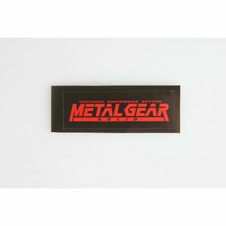 コナミ(KONAMI)の非売品 ノベルティ メタルギア ソリッド ロゴ ステッカー konami 赤(その他)