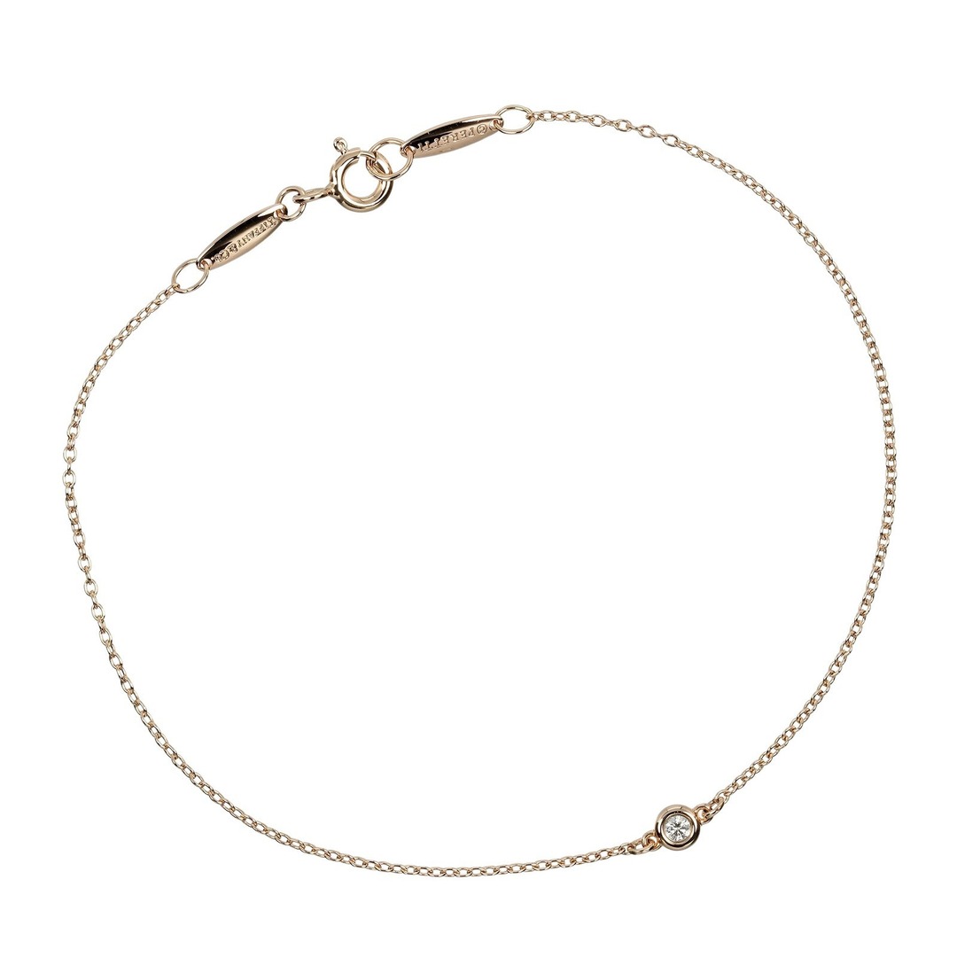 TIFFANY&Co. バイザヤード 1P ダイヤモンドブレスレットK18YG TIFFANY&Co. バイザヤード 1P ダイヤモンドブレスレットK18YG