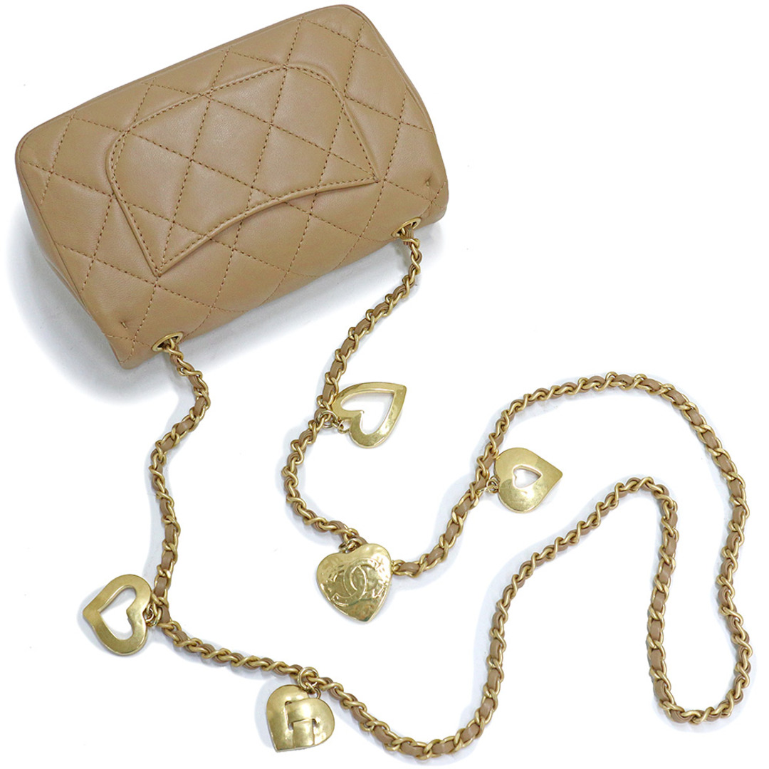CHANEL - シャネル ミニ マトラッセ ココマーク ハート チェーン CHANEL - シャネル ミニ マトラッセ ココマーク ハート チェーン