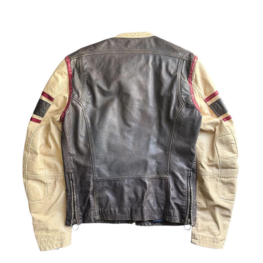DIESEL - 【希少】DIESEL 90s アーカイブ レザー レーシング DIESEL - 【希少】DIESEL 90s アーカイブ レザー レーシング