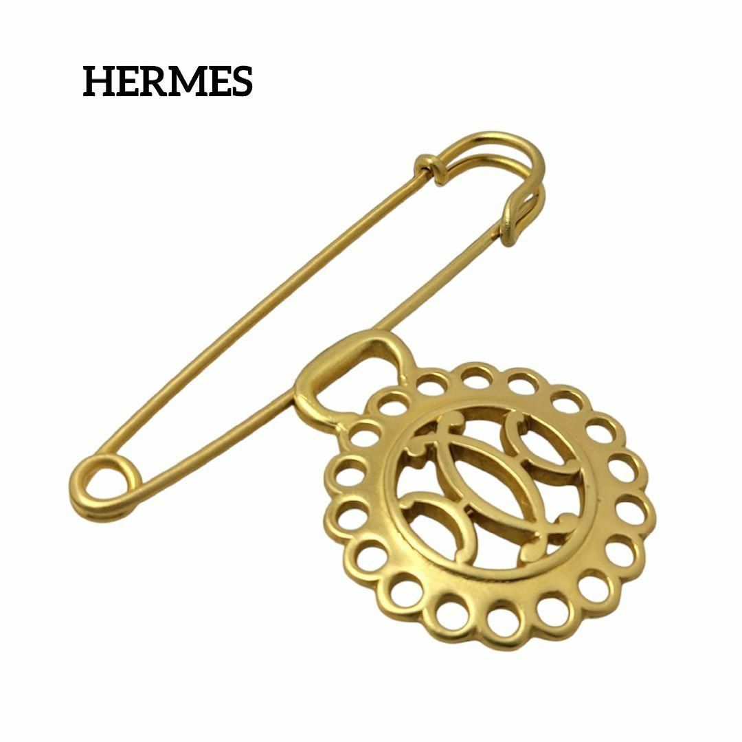 HERMES - 【極美品】HERMES ブローチ BIJOUTERIE FANTAISIEの HERMES - 【極美品】HERMES ブローチ BIJOUTERIE FANTAISIEの