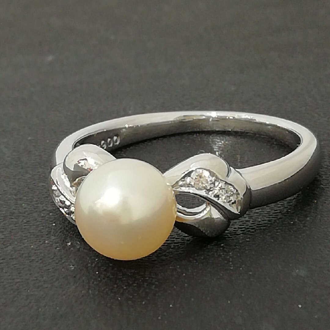 TASAKI - TASAKI刻印◯Pt900真珠6.9㎜✨ダイヤ0.03ct付き TASAKI - TASAKI刻印◯Pt900真珠6.9㎜✨ダイヤ0.03ct付き