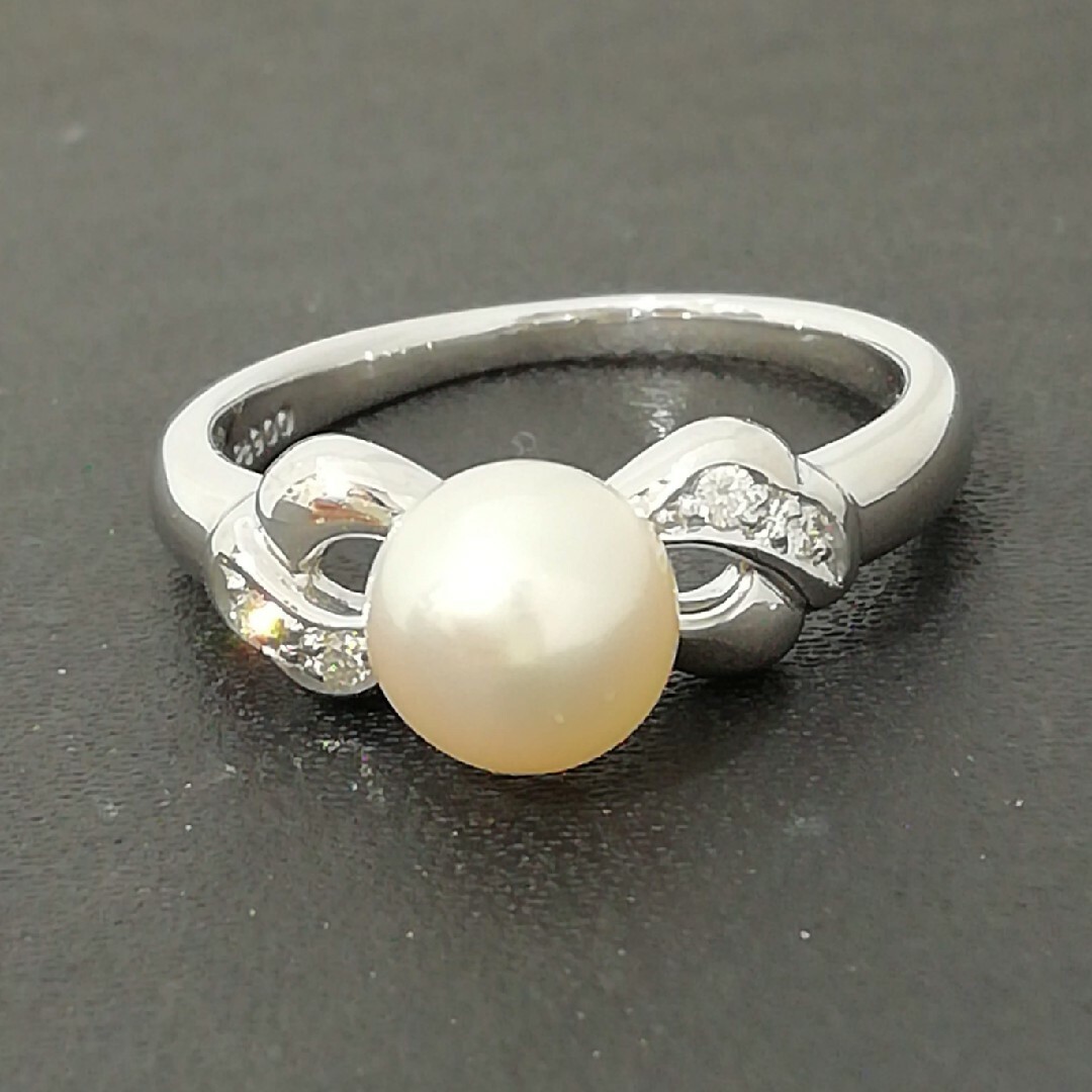 TASAKI - TASAKI刻印◯Pt900真珠6.9㎜✨ダイヤ0.03ct付き TASAKI - TASAKI刻印◯Pt900真珠6.9㎜✨ダイヤ0.03ct付き