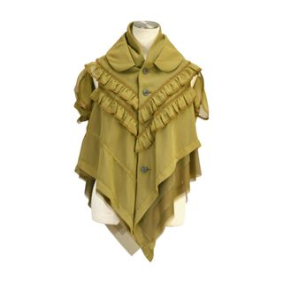 コムデギャルソン(COMME des GARCONS)のコムデギャルソン COMME des GARCONS フル ベスト カーキ 日本製 サイズ XS AD2009 レディース F-L8257(ベスト/ジレ)
