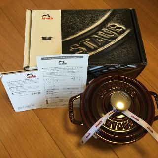 ストウブ(STAUB)の国内正規 STAUB ストウブ ココットラウンド グレナディンレッド 14cm(鍋/フライパン)