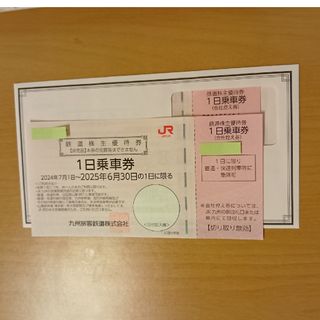 ジェイアール(JR)のJR九州旅客鉄道株主優待券（1日乗車券） 2枚(鉄道乗車券)