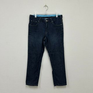 【EDWIN】エドウィン　紺系　L　デニムパンツ　ストレート　無地　シンプル　カジュアル　ボトムス(デニム/ジーンズ)