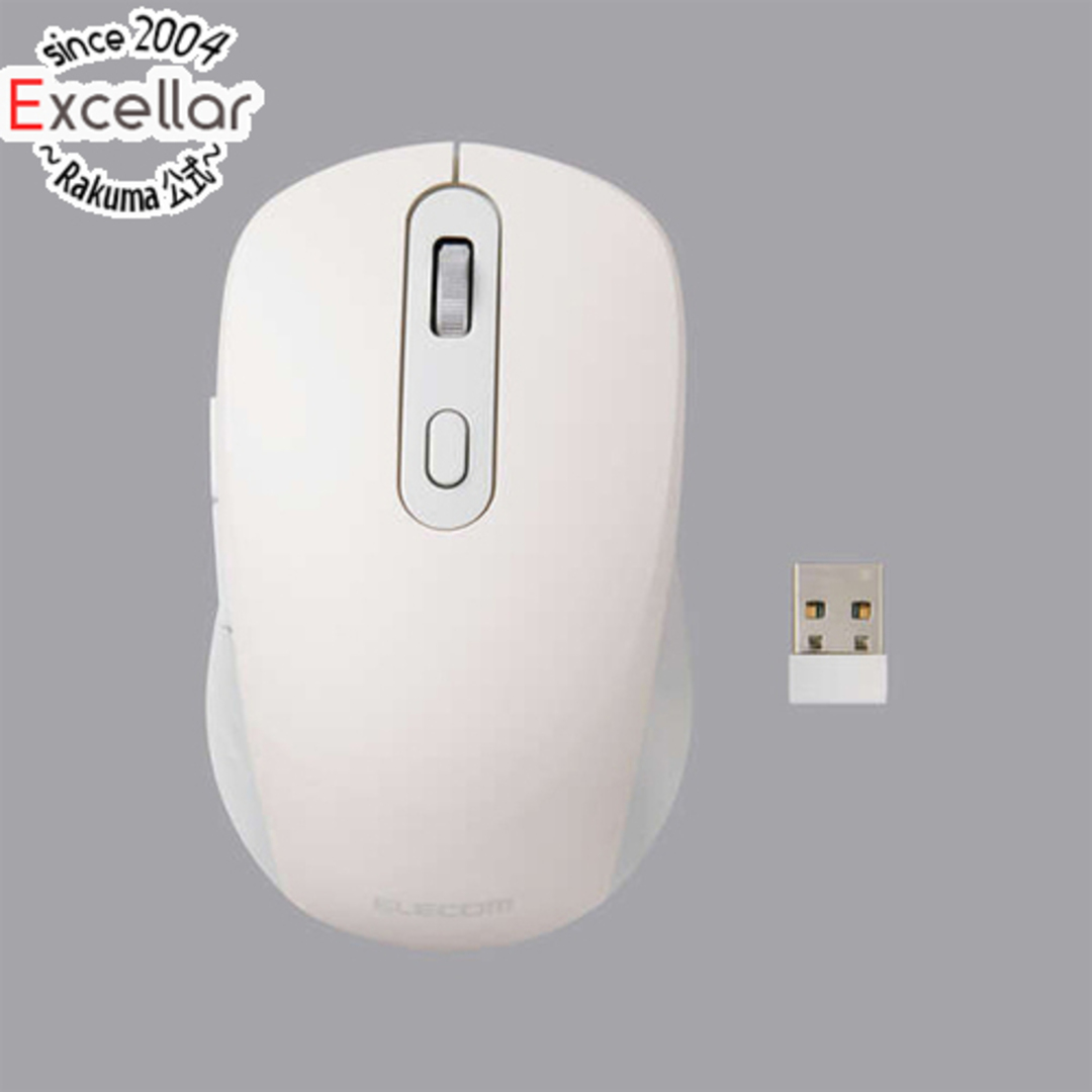 ELECOM(エレコム)のELECOM製 OSMOD Six USB無線/Bluetooth 充電静音マウス 6ボタン Mサイズ M-MY35MBSXWH ホワイト スマホ/家電/カメラのPC/タブレット(PC周辺機器)の商品写真