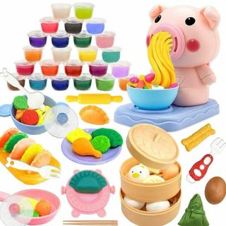 新品　粘土 ねんど おままごと プレゼント おもちゃ 粘土セット　知育玩具(知育玩具)