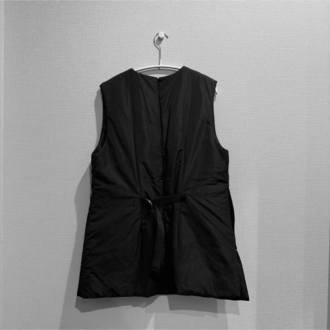 PADDED ZIP VEST 中綿 インナーダウン 喋る ベスト ブラック un3d PADDED ZIP VEST 中綿 インナーダウン 喋る ベスト ブラック un3d