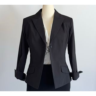 FRANCO FERRARO - フランコフェラーロ コート ワンピース黒 FRANCO FERRARO - フランコフェラーロ コート ワンピース黒