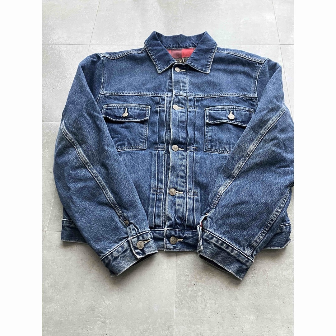 RRL - 90s USA製 RRL Gジャン 三ツ星タグ 裏地チェック Lサイズ RRL - 90s USA製 RRL Gジャン 三ツ星タグ 裏地チェック Lサイズ