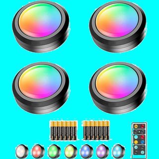 【サイズ:RGB_色:ブラック】キッチンライト RGB 電池式 LEDライト 4(その他)