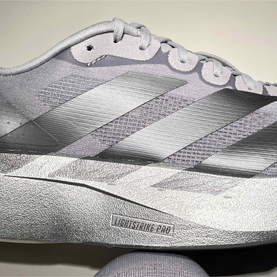 adidas - 26.5 アディダス アディゼロ エヴォ SL M シルバーの adidas - 26.5 アディダス アディゼロ エヴォ SL M シルバーの