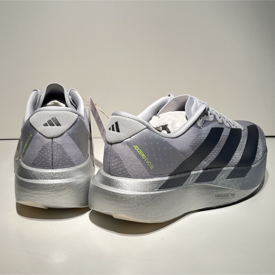 adidas - 26.5 アディダス アディゼロ エヴォ SL M シルバーの adidas - 26.5 アディダス アディゼロ エヴォ SL M シルバーの