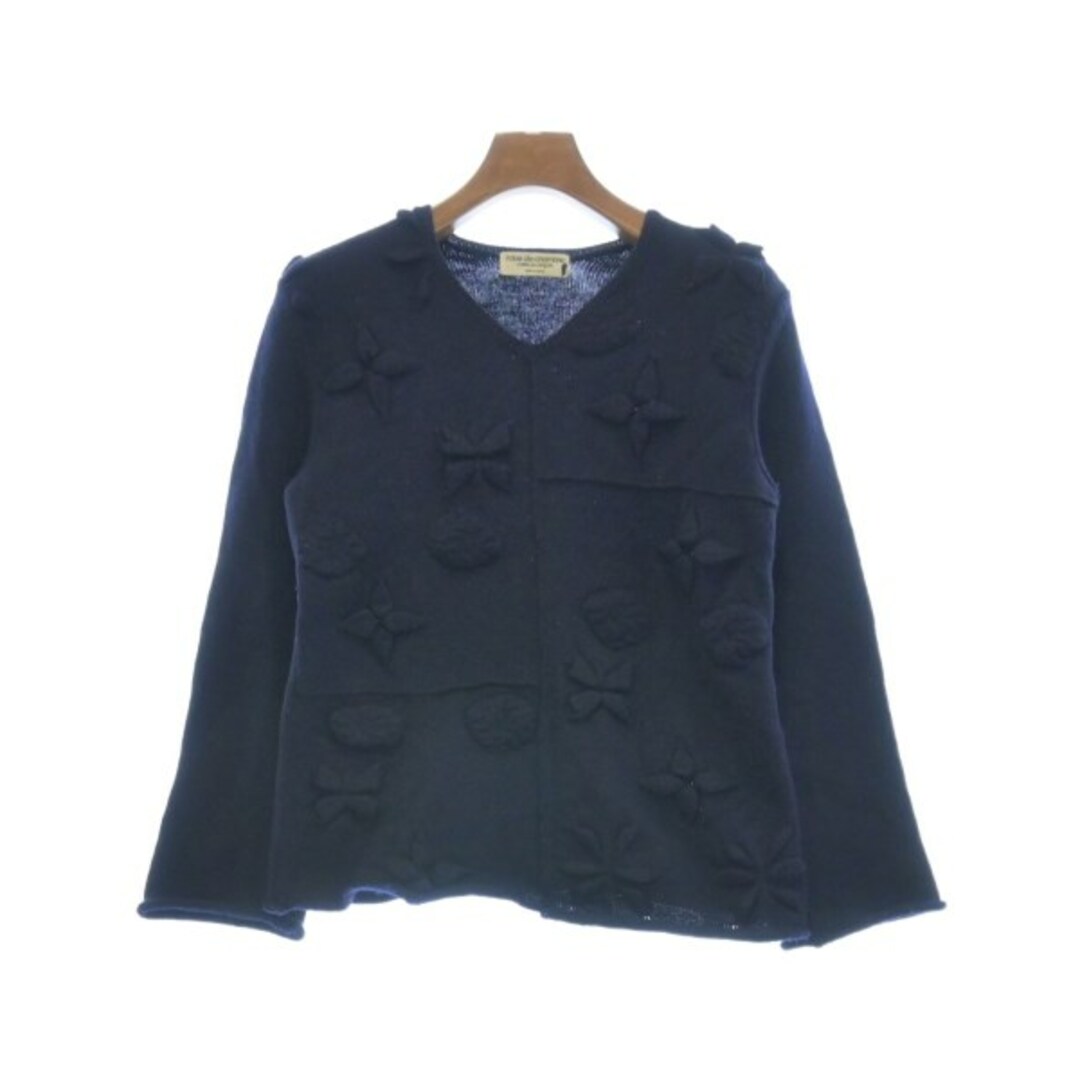 robe de chambre ニット・セーター -(S位) 紺 【古着】【中古】