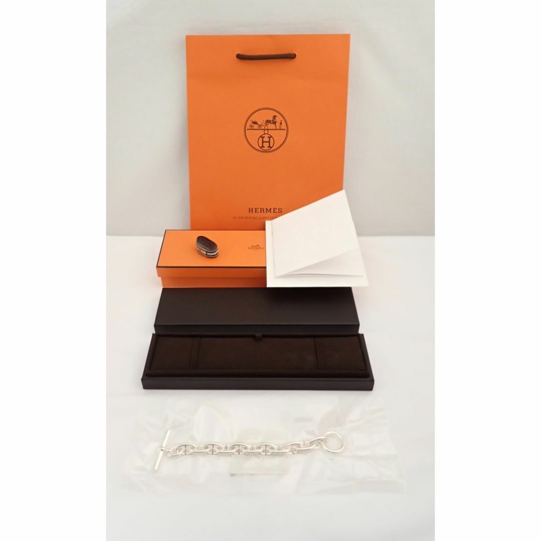 HERMES - エルメス シルバーブレスレット シェーヌダンクル GM 11 新品　真空パック