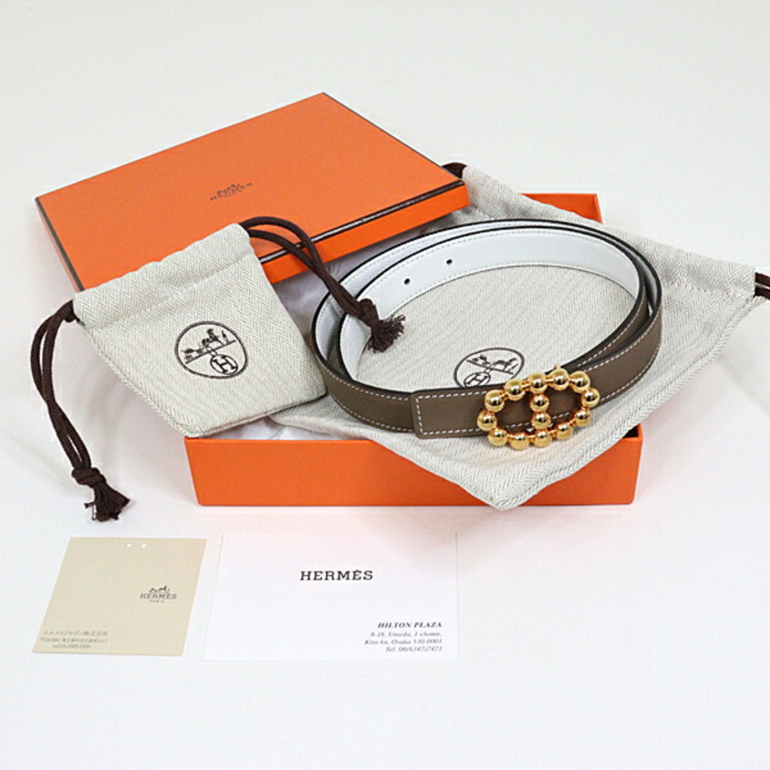 HERMES - エルメス HERMES マイヨンバブル ベルト リバーシブル HERMES - エルメス HERMES マイヨンバブル ベルト リバーシブル