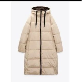 ZARA - ザラ WIND PROTECTION セミロング丈フード付きダウン ZARA - ザラ WIND PROTECTION セミロング丈フード付きダウン