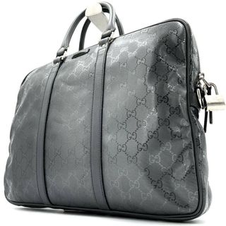 GUCCI - 2503-129|美品|グッチ ビジネスバッグ レザー ダーク GUCCI - 2503-129|美品|グッチ ビジネスバッグ レザー ダーク