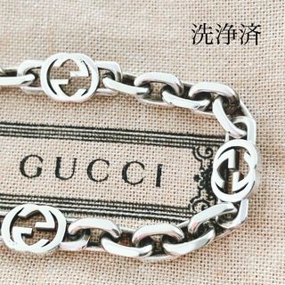 GUCCI - 17洗浄済*グッチ GUCCI 925 ブレスレット シルバー GUCCI - 17洗浄済*グッチ GUCCI 925 ブレスレット シルバー