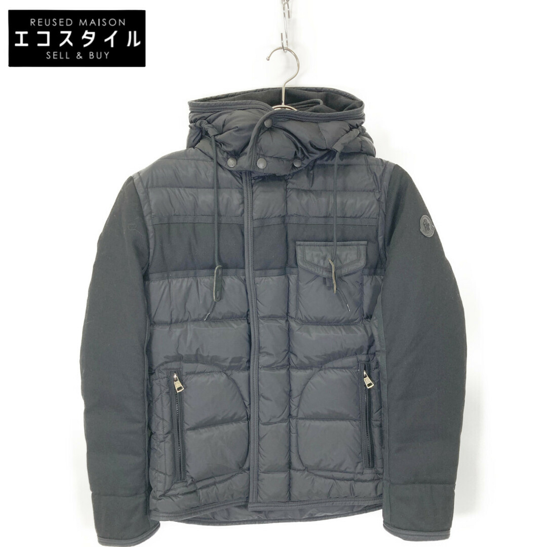 MONCLER - モンクレール ﾌﾞﾗｯｸ RYAN ﾀﾞｳﾝｼﾞｬｹｯﾄ 0