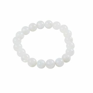 石　パワーストーン　エスニック　アジアン　アクセサリー　ブレスレット　ホワイト(ブレスレット/バングル)