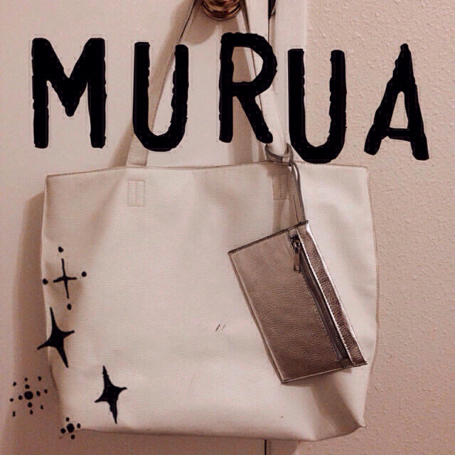 MURUA(ムルーア)のMURUA♡ホワイトトート レディースのバッグ(トートバッグ)の商品写真