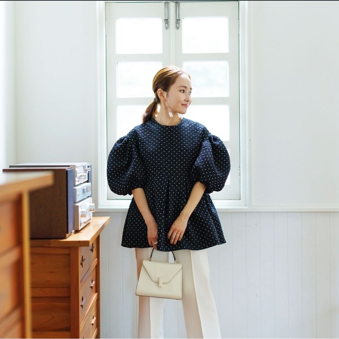 ブルレア BLUELEA Dot jacquard blouse ブラウス ブルレア BLUELEA Dot jacquard blouse ブラウス