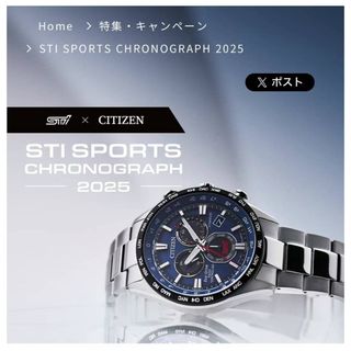 CITIZEN - STI SPORTS CHRONOGRAPH 2025の通販 by JaYwU CITIZEN - STI SPORTS CHRONOGRAPH 2025の通販 by JaYwU