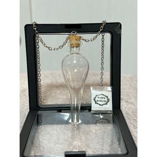 [Felix felicisシール付き]ガラス瓶 香水瓶 ネックレス ペンダント(ネックレス)