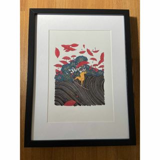 サーフィン　絵画　傘(絵画/タペストリー)