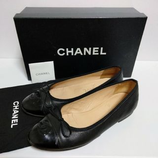 CHANEL - シャネル CHANEL フラットシューズ 靴 シューズ レザー CHANEL - シャネル CHANEL フラットシューズ 靴 シューズ レザー