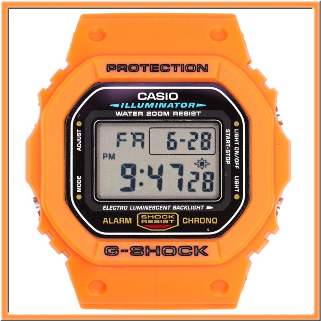 G-SHOCK DW-5600系 カスタムジャケット オレンジ メンズの時計(ラバーベルト)の商品写真