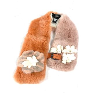 FENDI - FENDI(フェンディ) マフラー美品 - ダークブラウン FENDI - FENDI(フェンディ) マフラー美品 - ダークブラウン