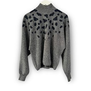 美品 クリスチャンディオール 光沢 ダイヤカット 長袖 ニット 美品 クリスチャンディオール 光沢 ダイヤカット 長袖 ニット