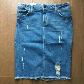 ザラ(ZARA)のZARA  デニムペンシルスカート(ひざ丈スカート)