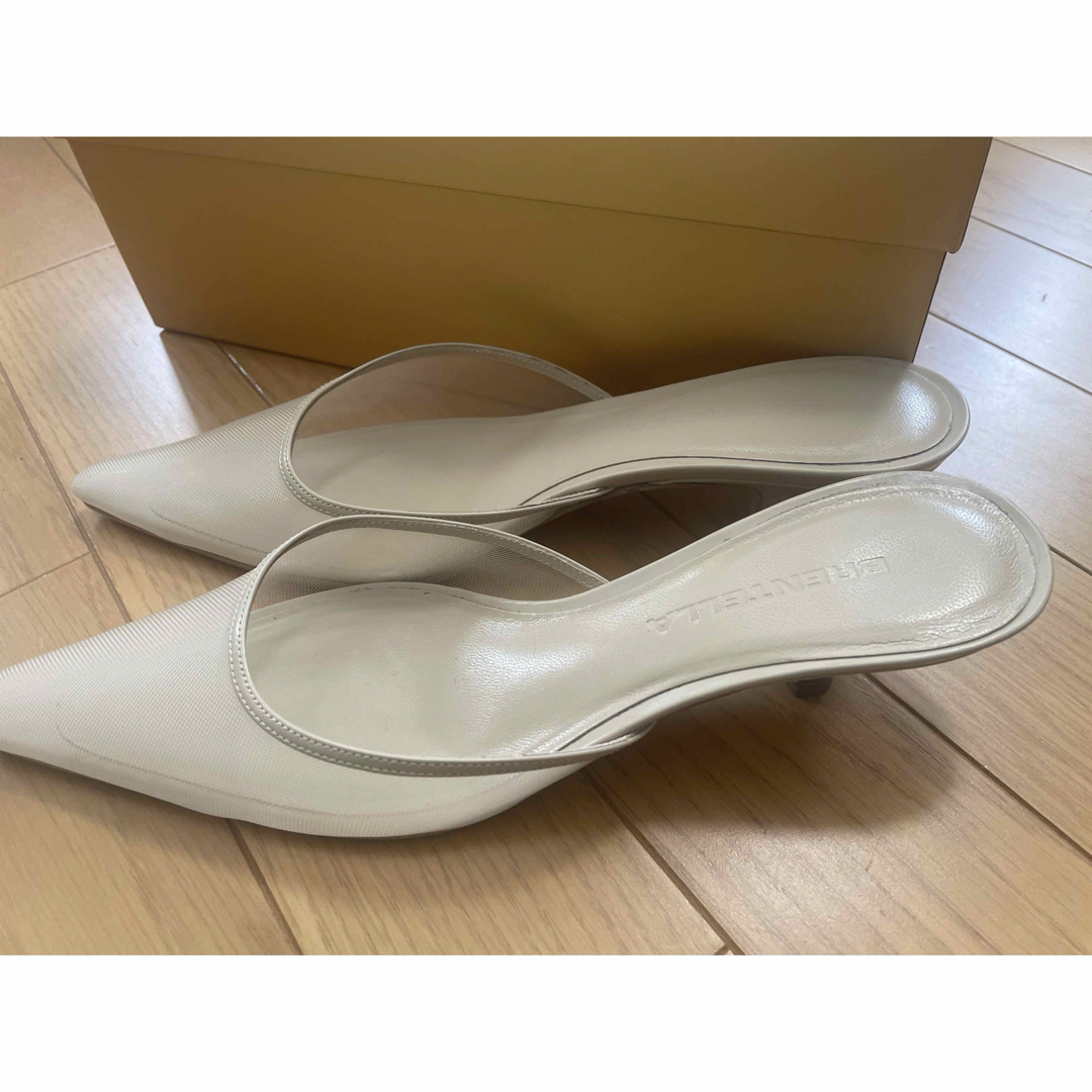 DEUXIEME CLASSE - BRENTELLA/ブレンテッラ】MESH MULE ベージュ DEUXIEME CLASSE - BRENTELLA/ブレンテッラ】MESH MULE ベージュ