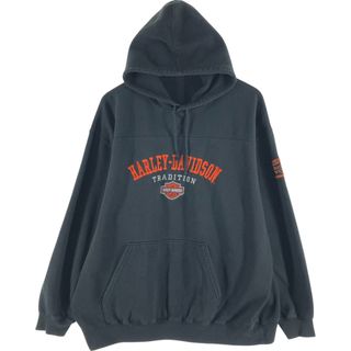 Harley Davidson - 3XL バイカー ブラック トレーナー メンズ Harley Davidson - 3XL バイカー ブラック トレーナー メンズ